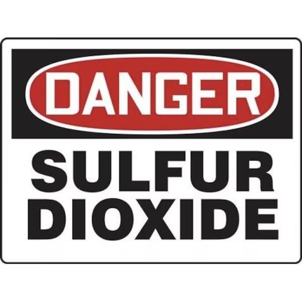 Accuform OSHA DANGER SAFETY SIGN SULFUR MCHL135VS MCHL135VS - main